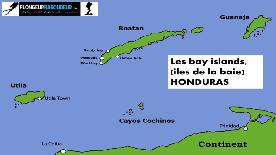 carte-iles-de-la-baie-carte-bay-islands-honduras