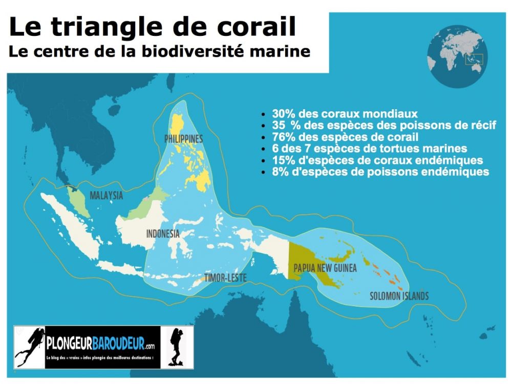 carte triangle de corail